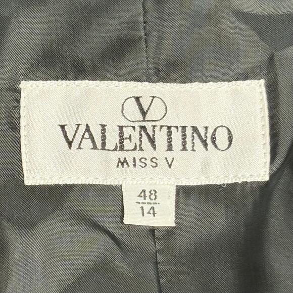 Valentino Miss V Vintage Black Cashmere Blazer 48 IT 14 US - Picture 5 of 11
